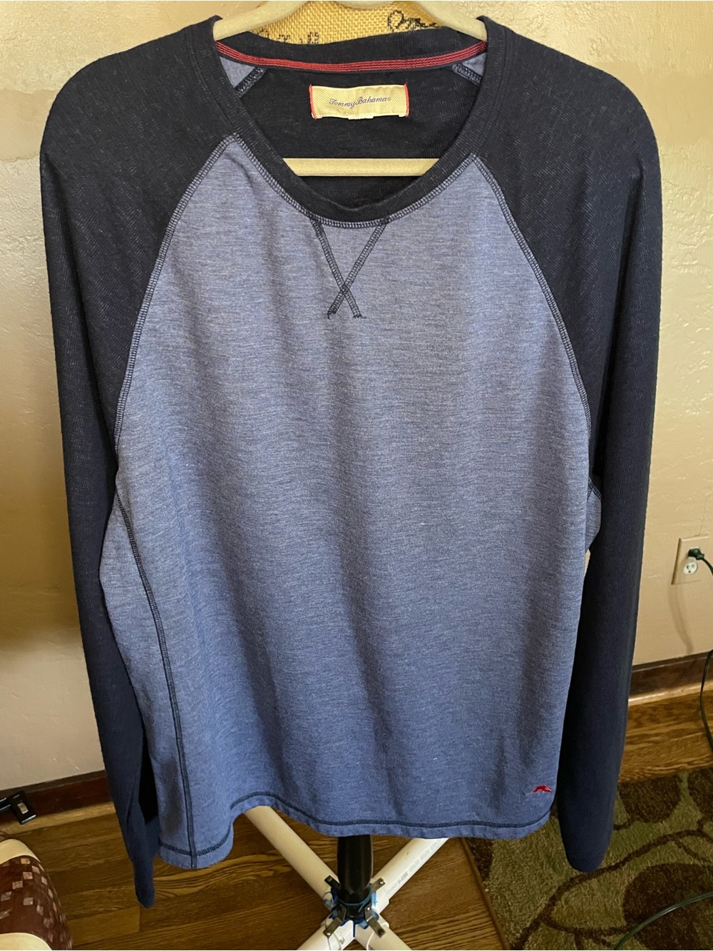 Tommy Bahama Two-Tone Crewneck Pullover in Blue